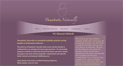 Desktop Screenshot of homebirthnaturally.com